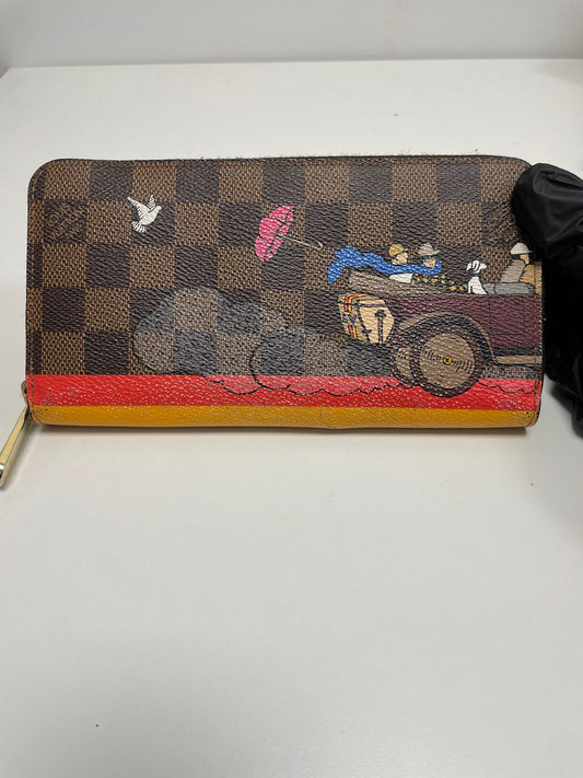 Louis Vuitton Damier Ebene Zippy Wallet Christmas Limited 111236