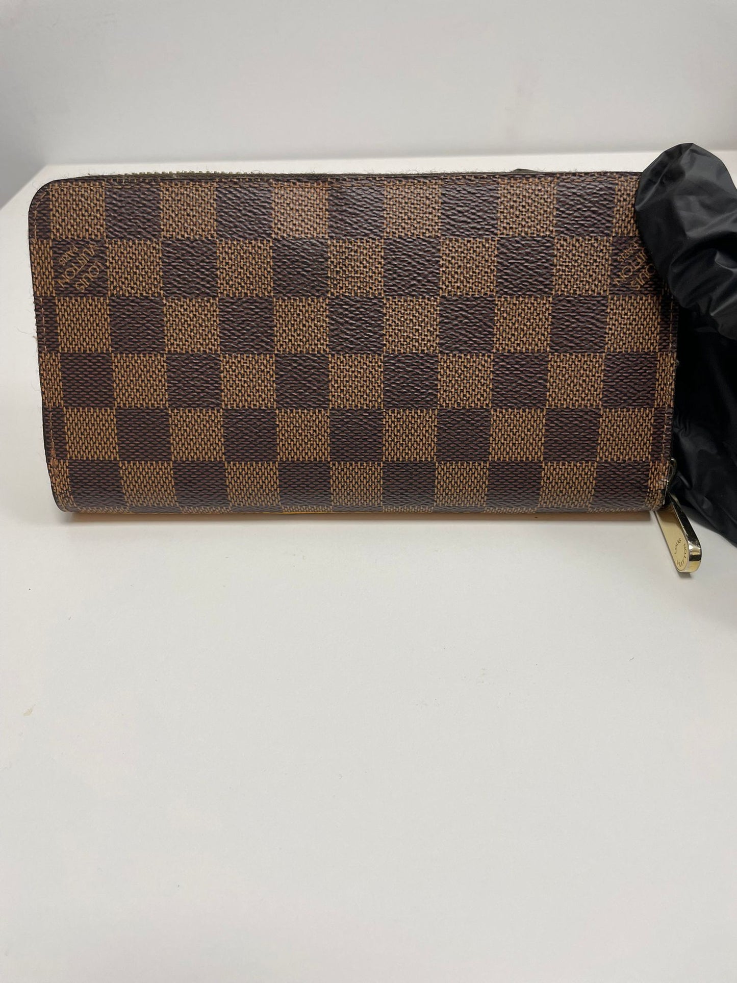 Louis Vuitton Damier Ebene Zippy Wallet Christmas Limited 111236