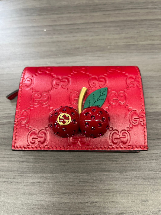 Gucci GG Crystal Cherry wallet in Red