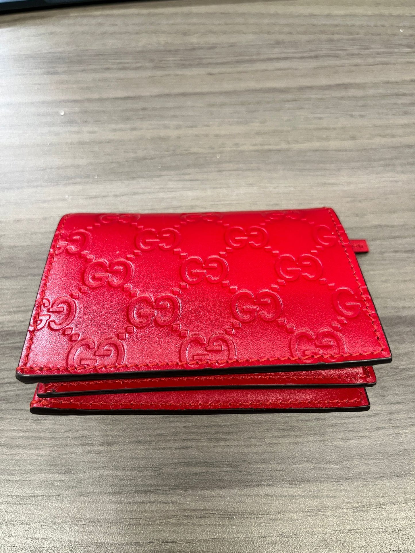 Gucci GG Crystal Cherry wallet in Red