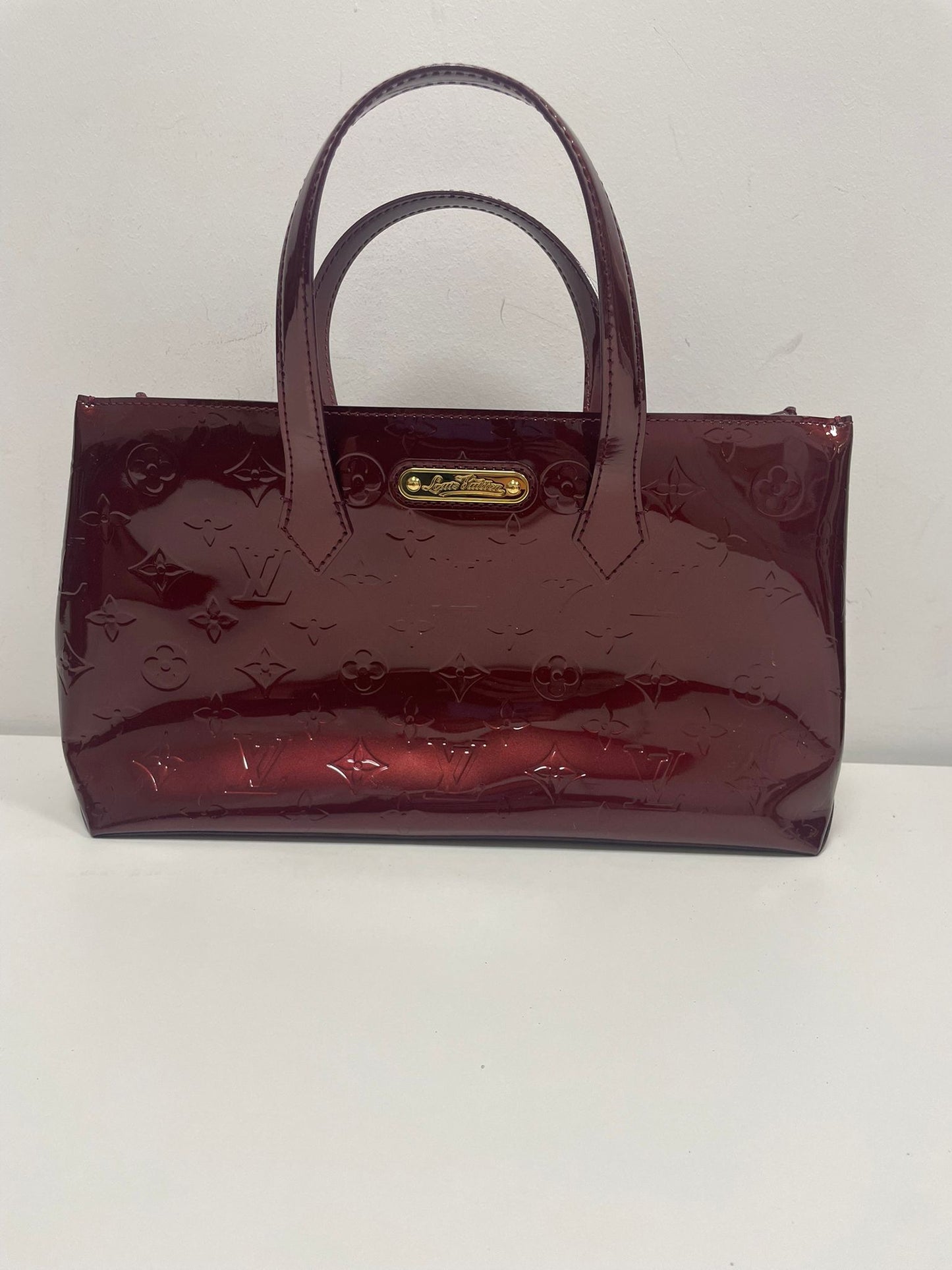 Louis Vuitton Monogram Vernis Wilshire PM Handbag (JPD04-22)