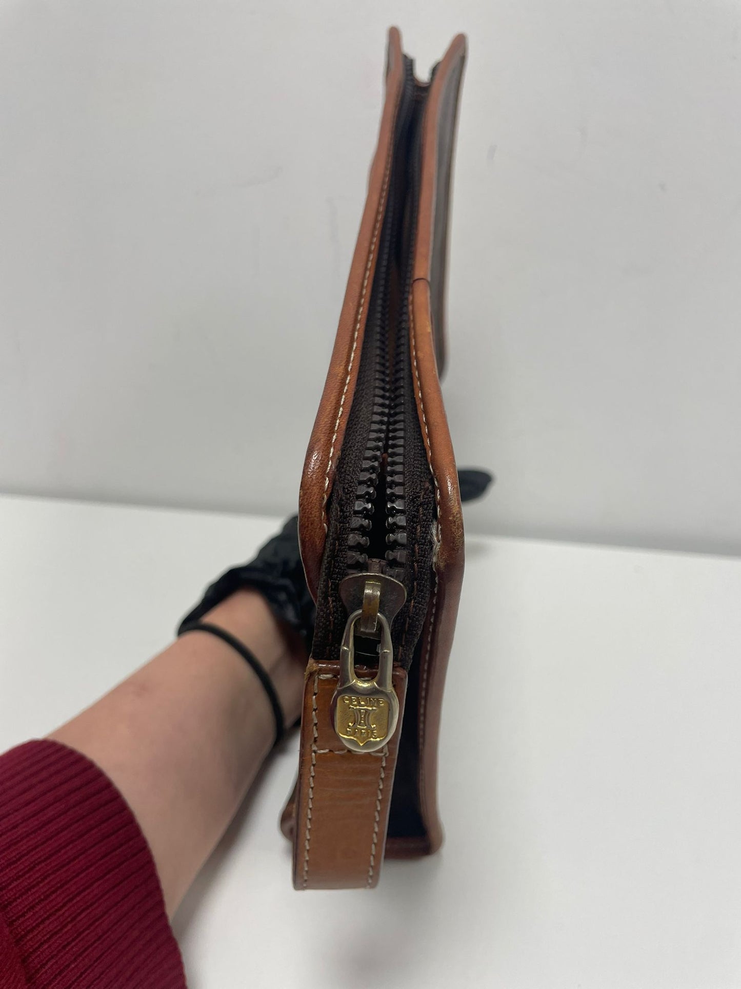 CELINE Paris Vintage Monogram Macadam Clutch BAG (JPD04-20)