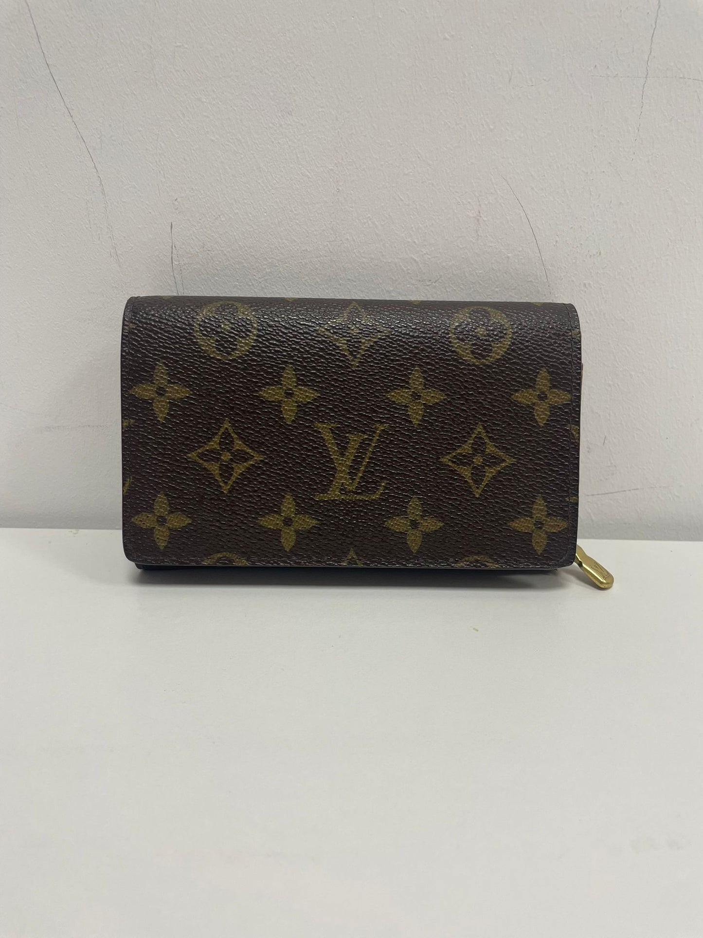 Louis Vuitton Monogram Canvas Porte Monnaie Tresor Wallet (JPD04-34)