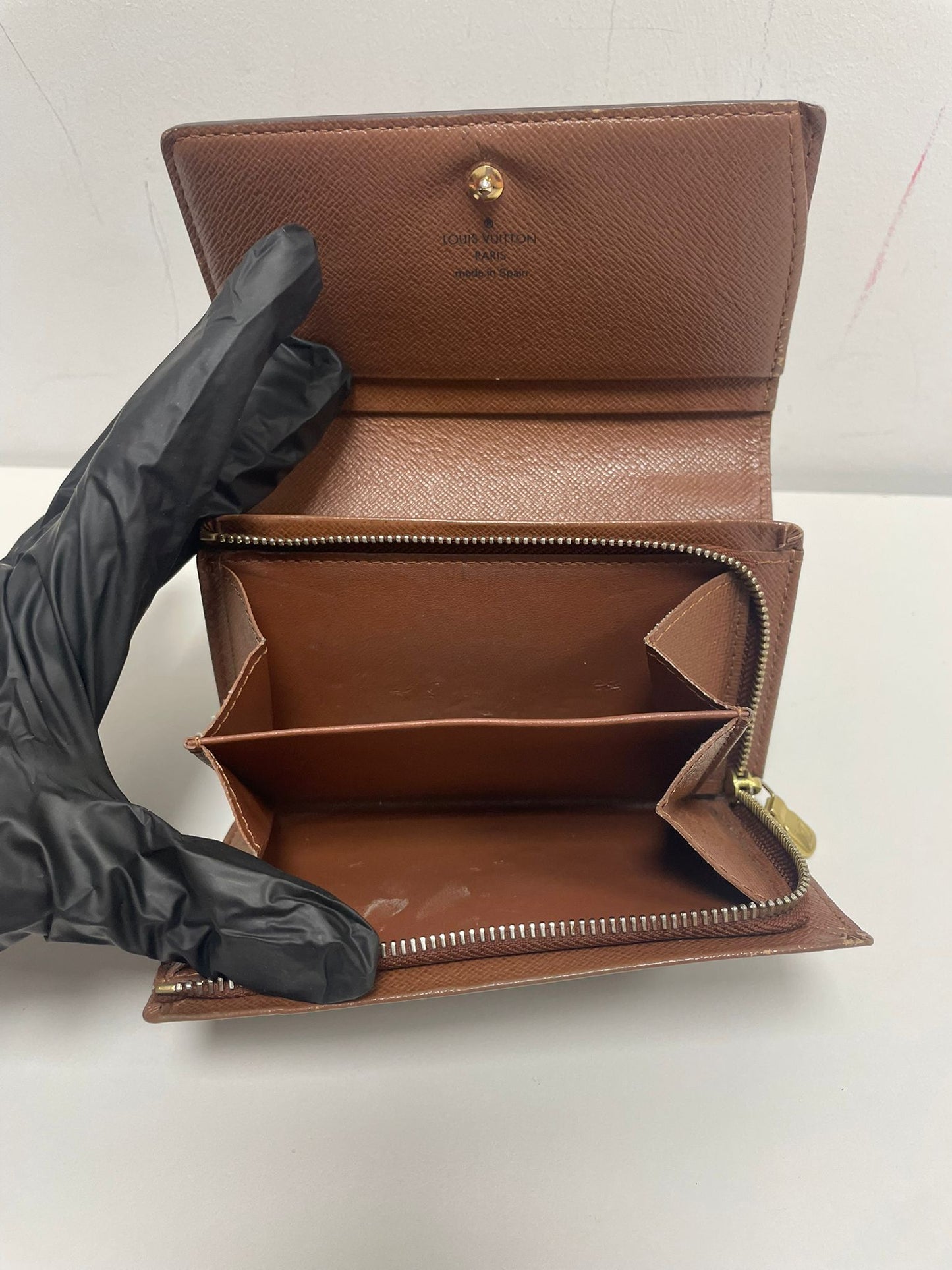 Louis Vuitton Monogram Canvas Porte Monnaie Tresor Wallet (JPD04-34)