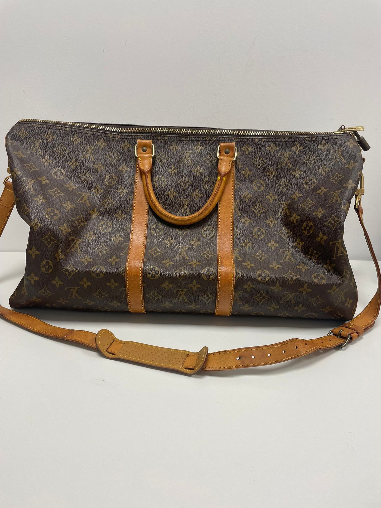 Louis Vuitton Monogram Keepall Bandoulière 55 (JPD04-42)