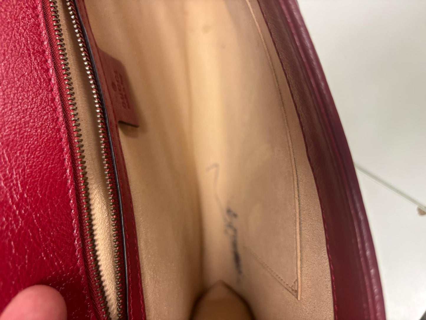 Gucci GG Marmont chevron matelassé leather clutch