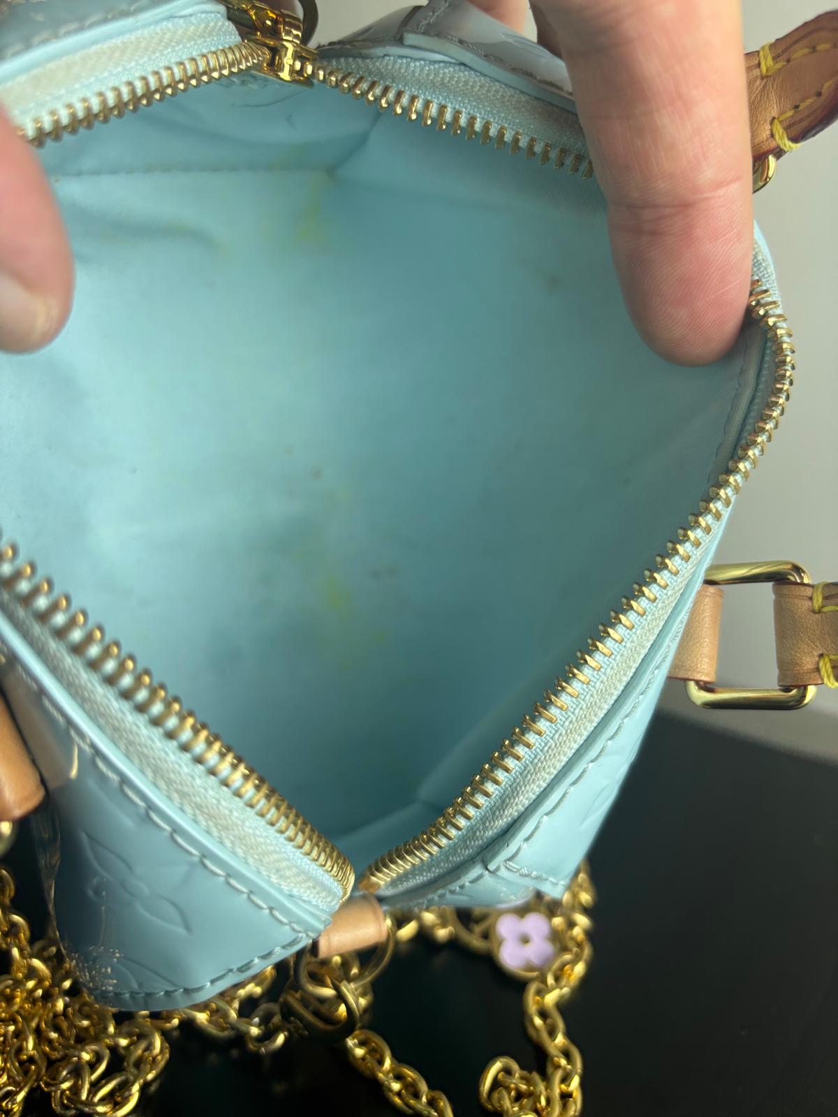 Louis Vuitton Nano Speedy Limited LV Remix MNG Vernis Blue