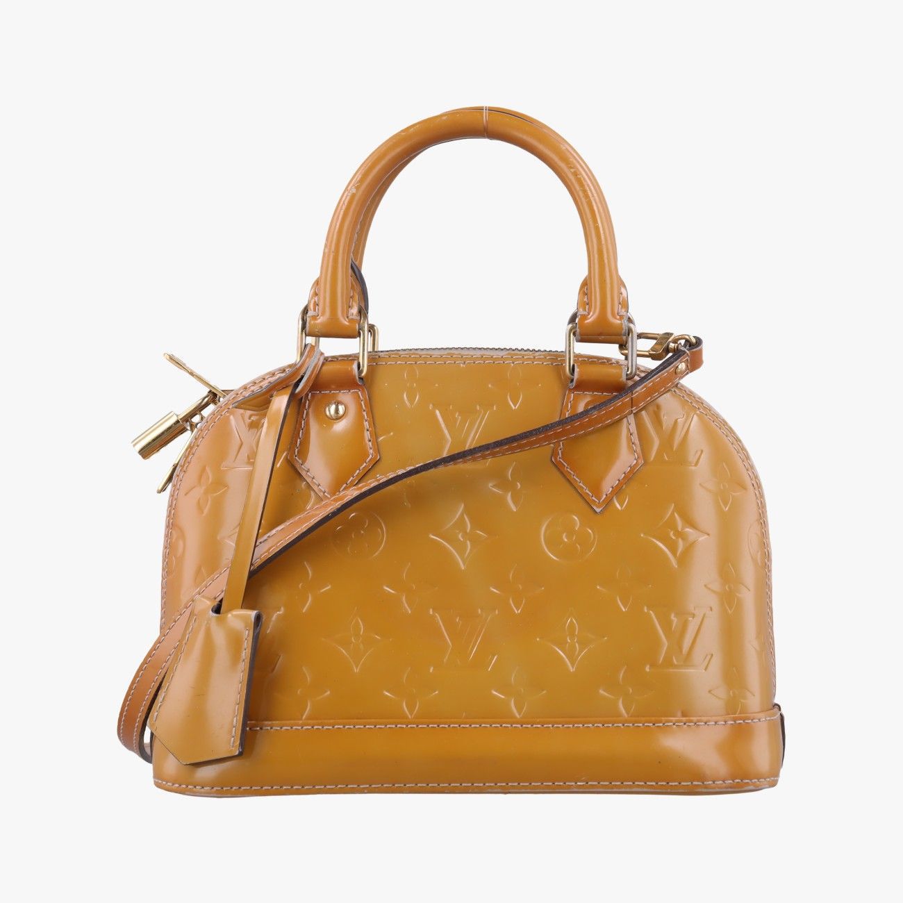 Louis Vuitton Vernis Alma BB in Yellow/Gold