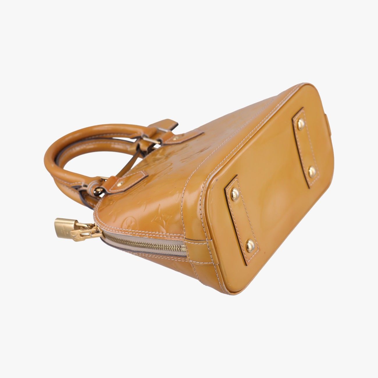 Louis Vuitton Vernis Alma BB in Yellow/Gold