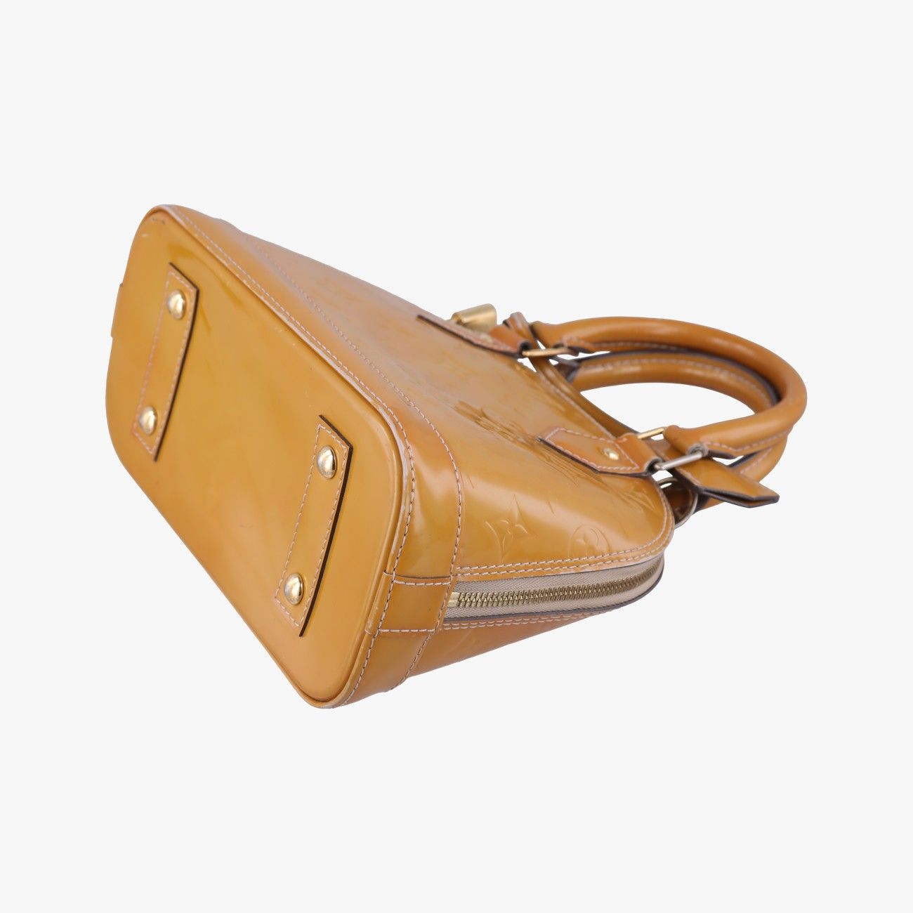 Louis Vuitton Vernis Alma BB in Yellow/Gold