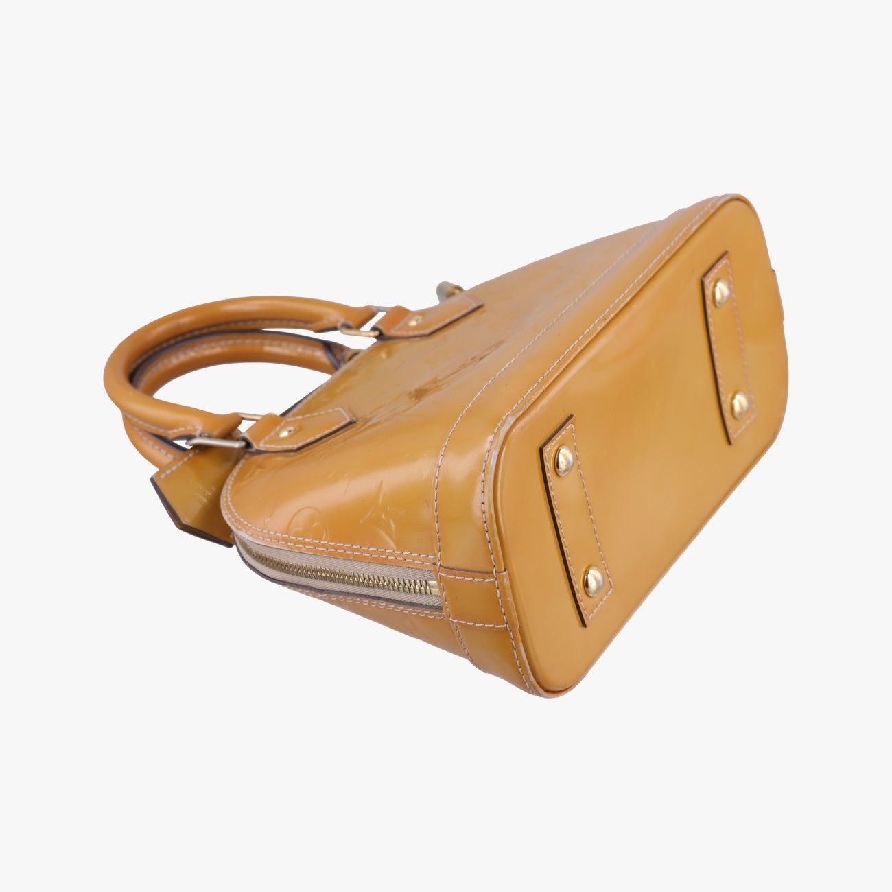 Louis Vuitton Vernis Alma BB in Yellow/Gold