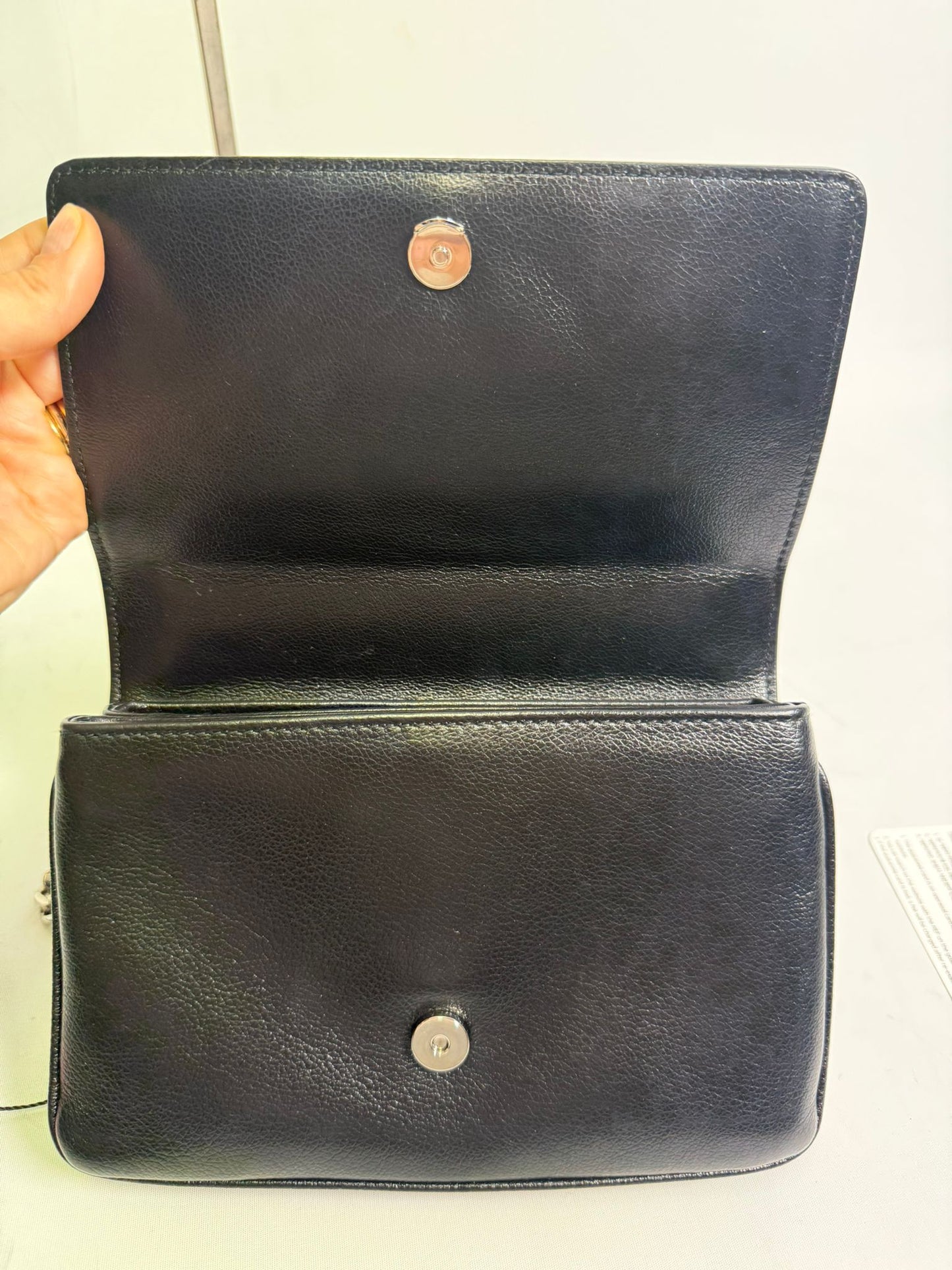 Prada Leather Chain Flap Crossbody Bag