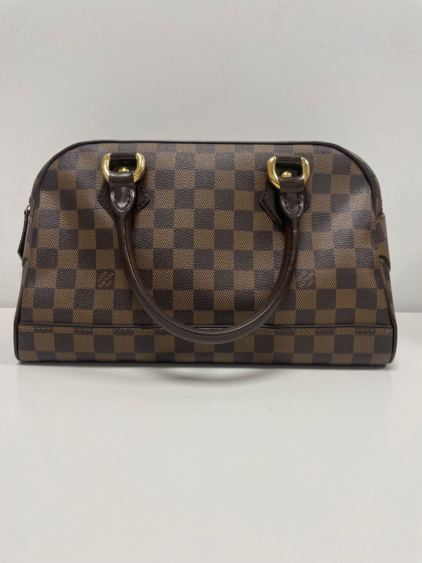 Louis Vuitton Duomo Boston Bag in Damier Ebene Canvas