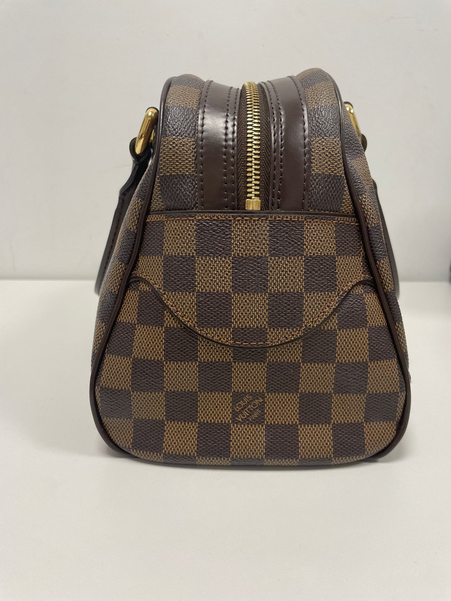 Louis Vuitton Duomo Boston Bag in Damier Ebene Canvas