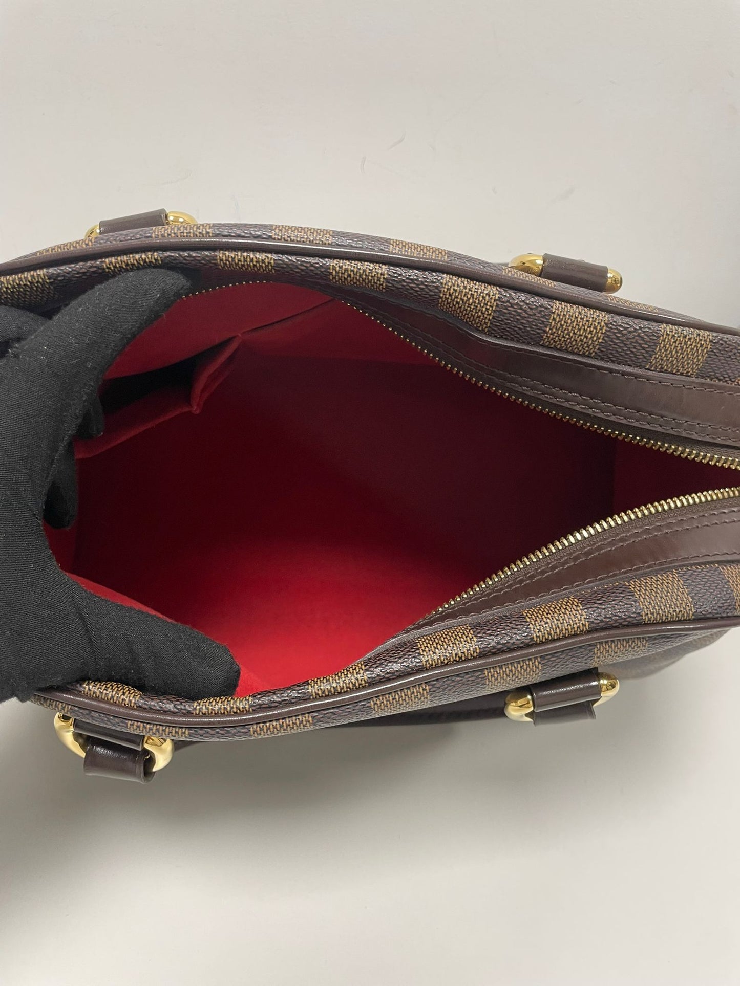 Louis Vuitton Duomo Boston Bag in Damier Ebene Canvas