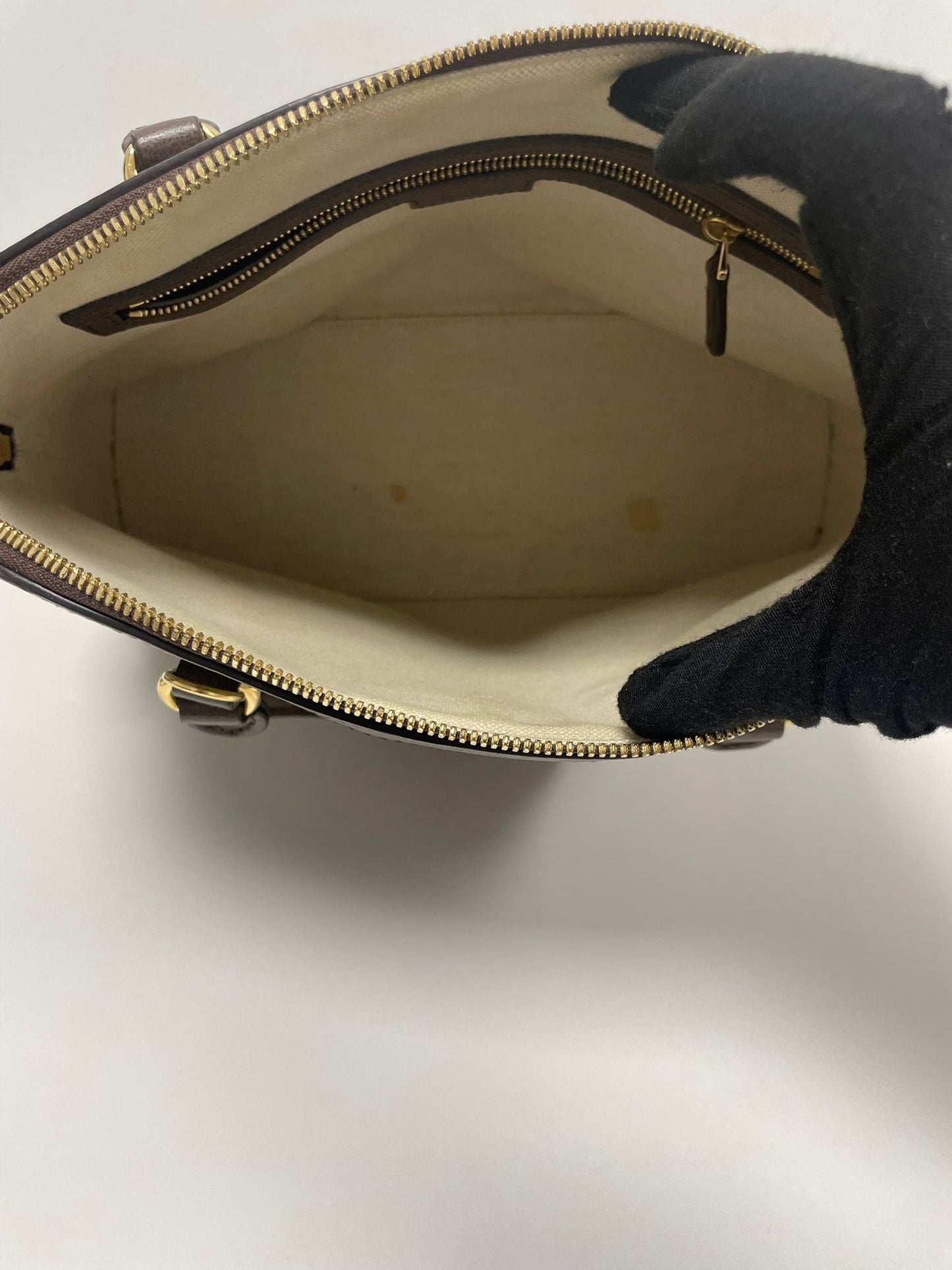 Gucci Ophidia Medium Top Handle Dome Bag in GG Supreme Canvas