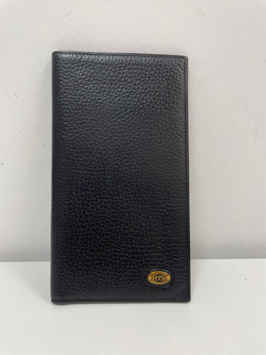 Gucci GG Marmont Leather Long Wallet in Black