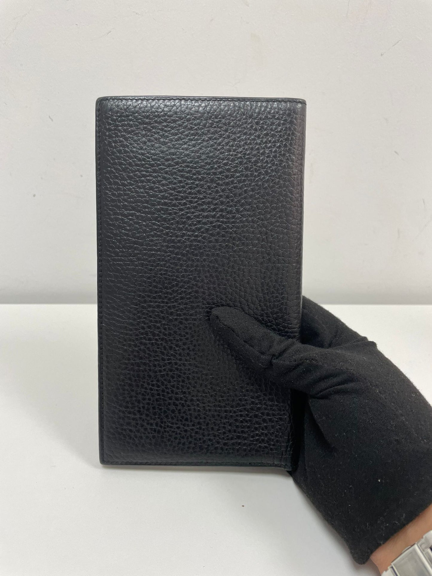 Gucci GG Marmont Leather Long Wallet in Black