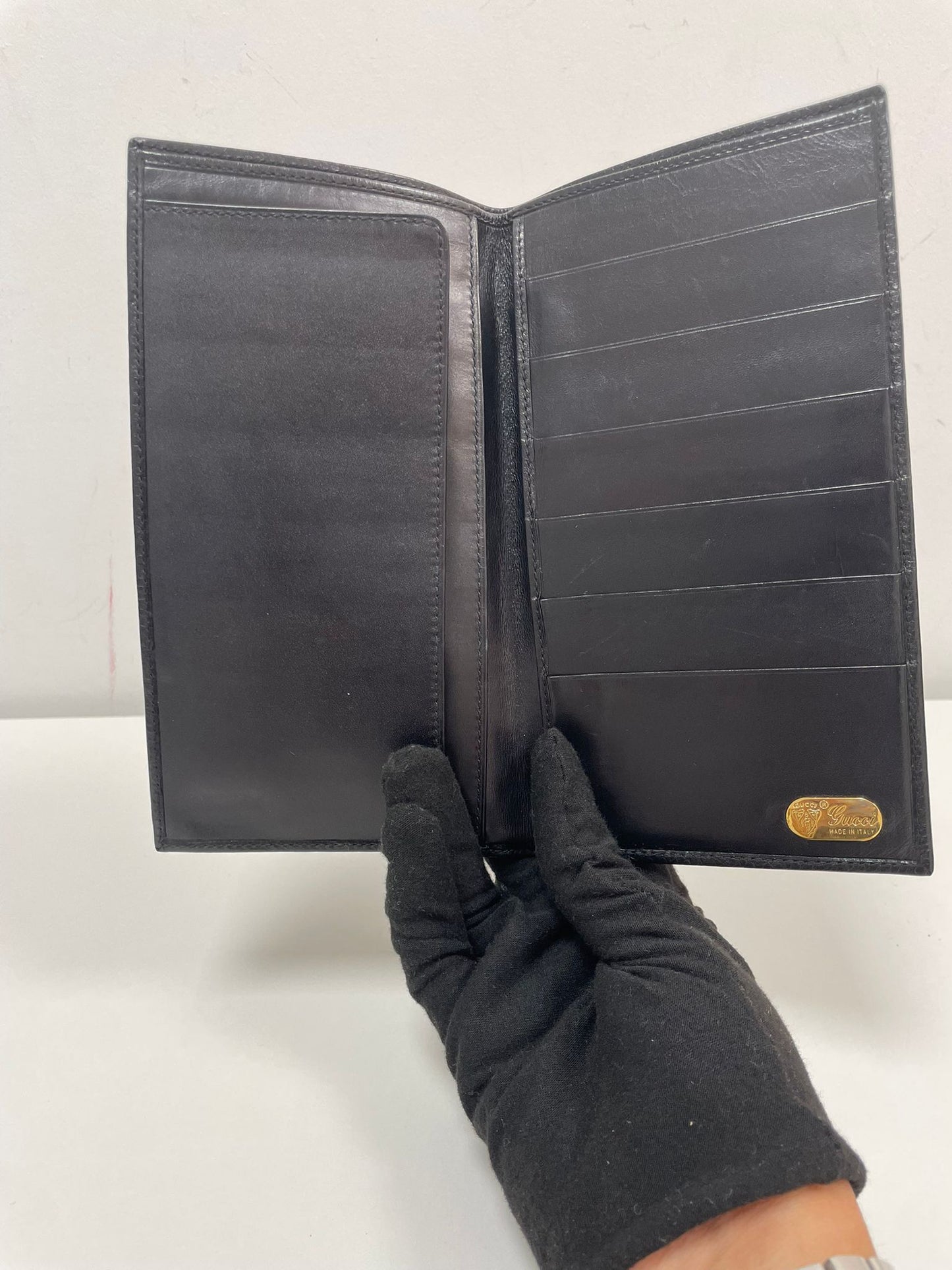 Gucci GG Marmont Leather Long Wallet in Black