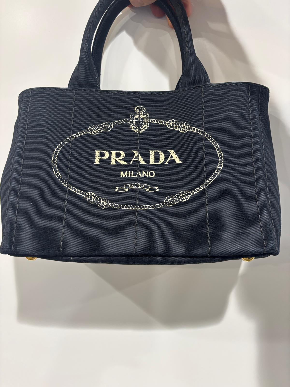 Prada Canapa Canvas Tote Bag - 265162502