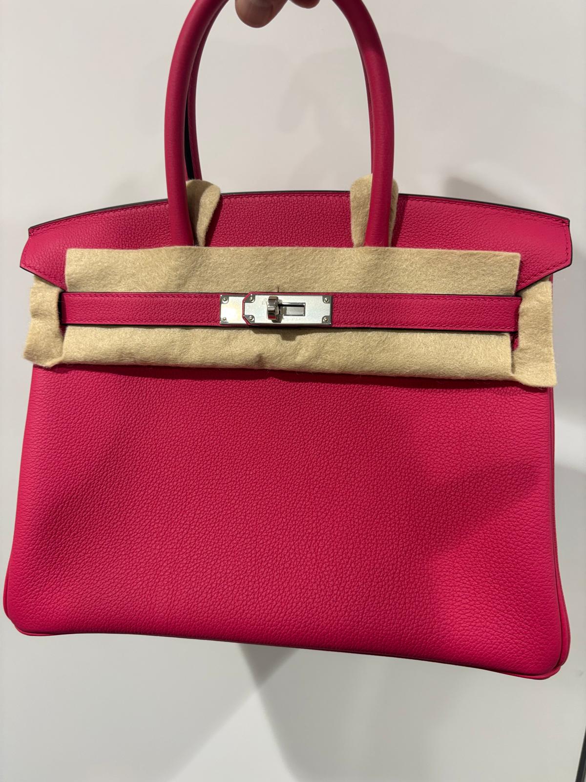 Hermes Birkin 25 Rose Mexico in Togo Palladium Hardware