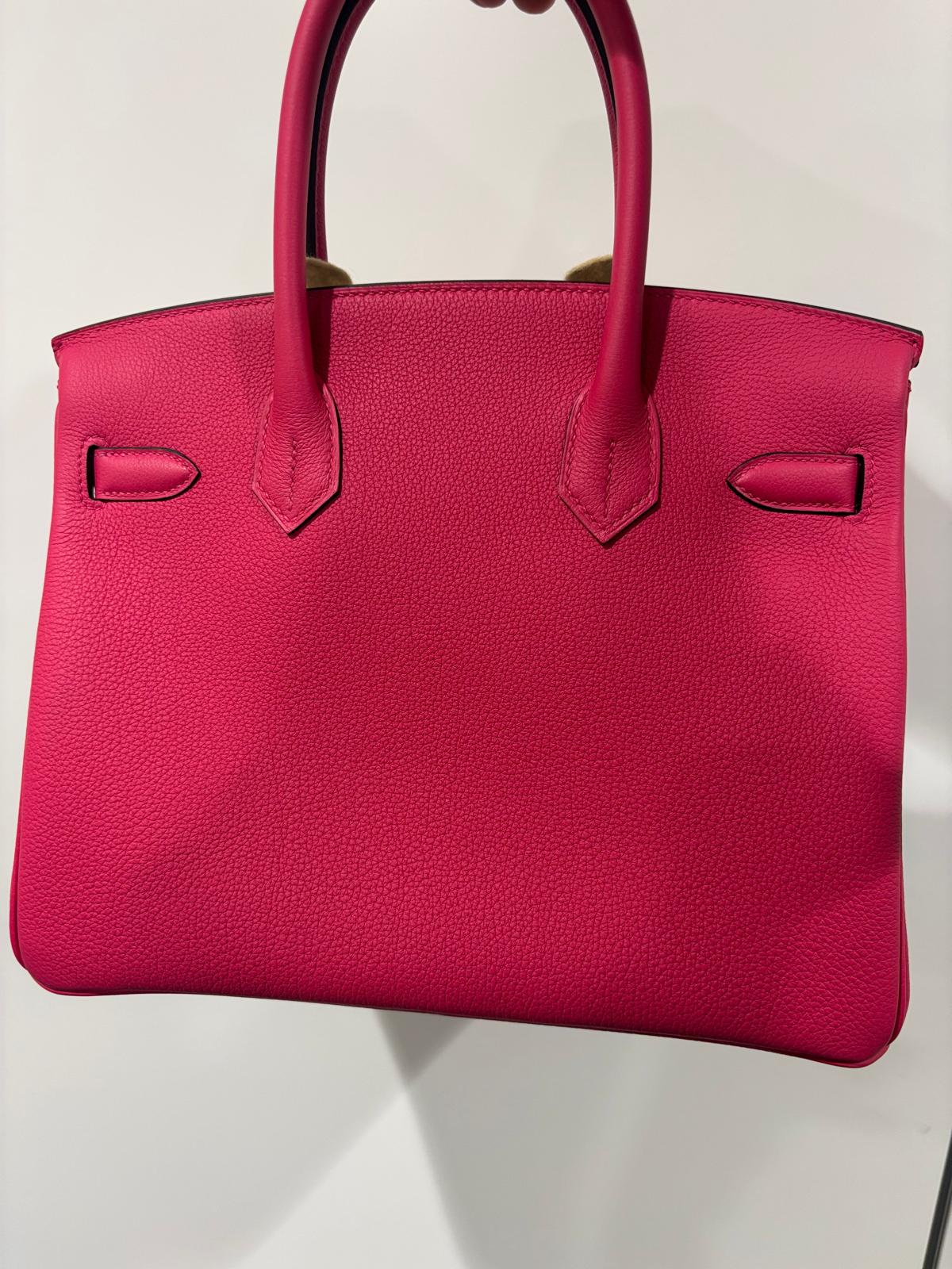 Hermes Birkin 25 Rose Mexico in Togo Palladium Hardware