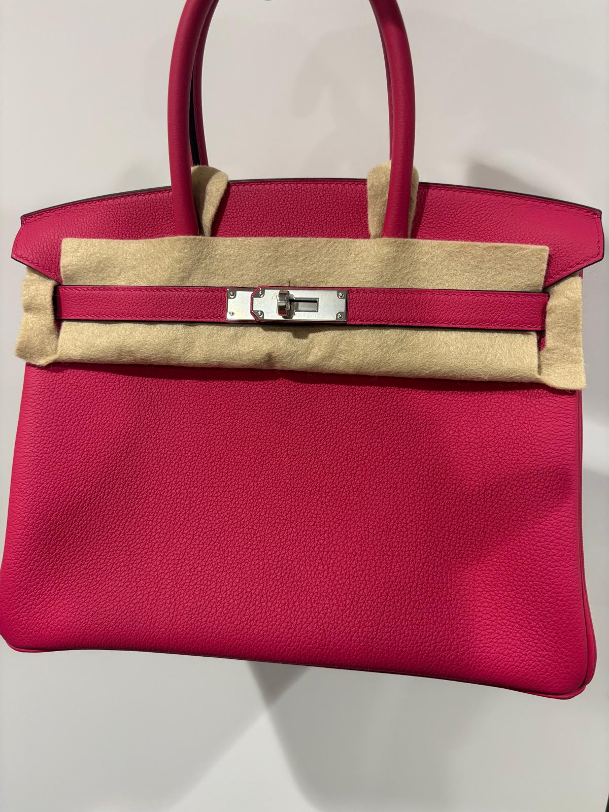 Hermes Birkin 25 Rose Mexico in Togo Palladium Hardware