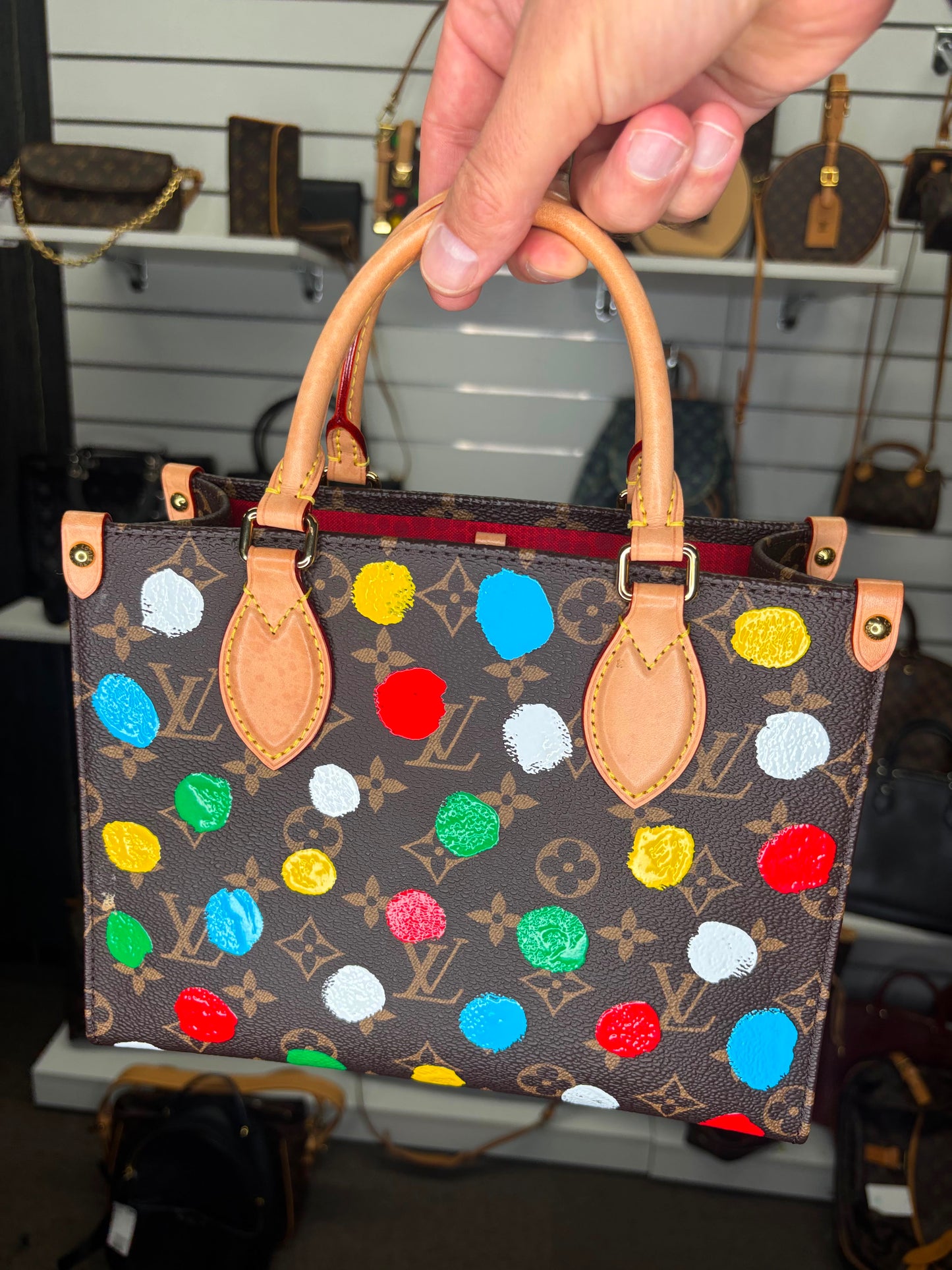 Louis Vuitton x Yayoi Kusama  On-the-Go PM Polka Dot Bag