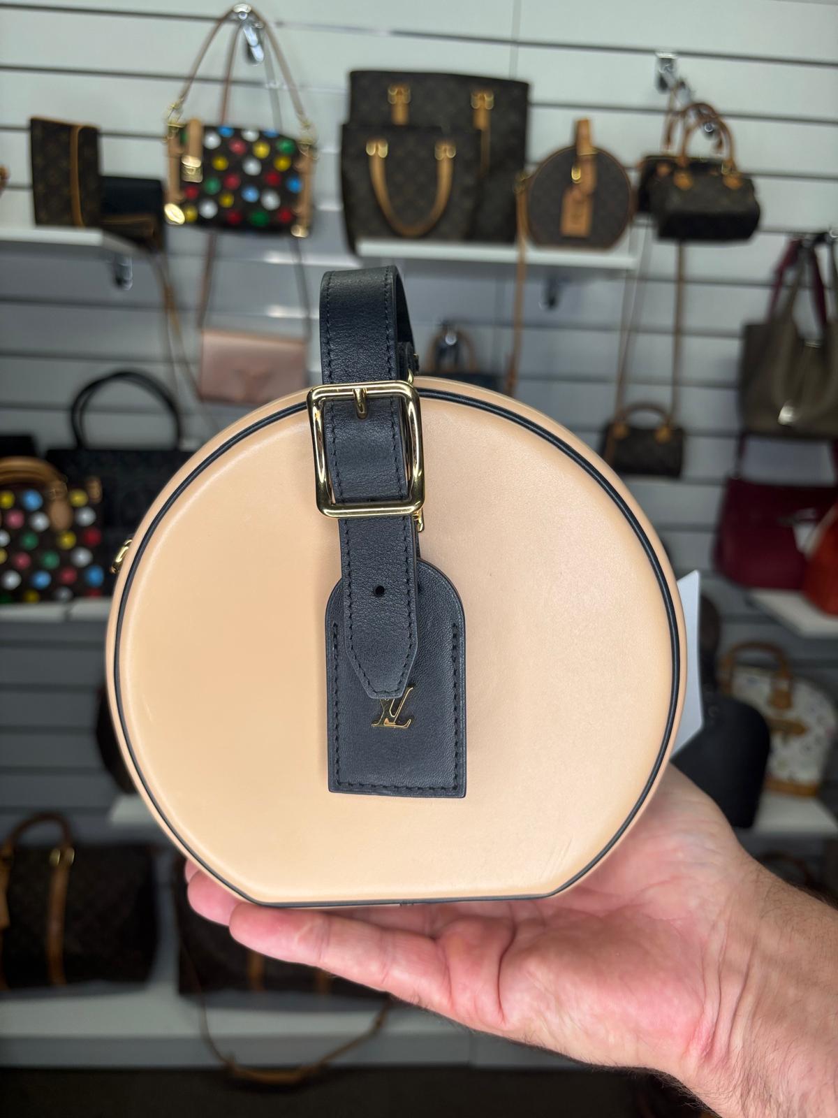 Louis Vuitton Petite Boite Chapeau Calfskin Shoulder Bag