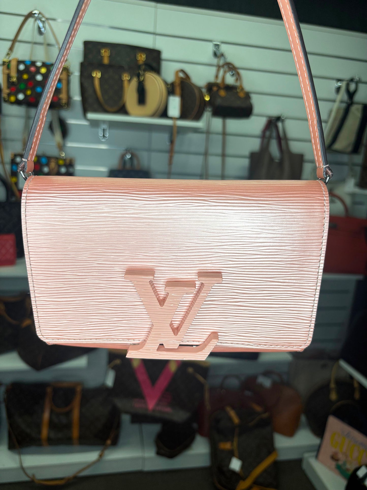 Louis Vuitton Powder Pink Epi Leather Louise Shoulder Bag