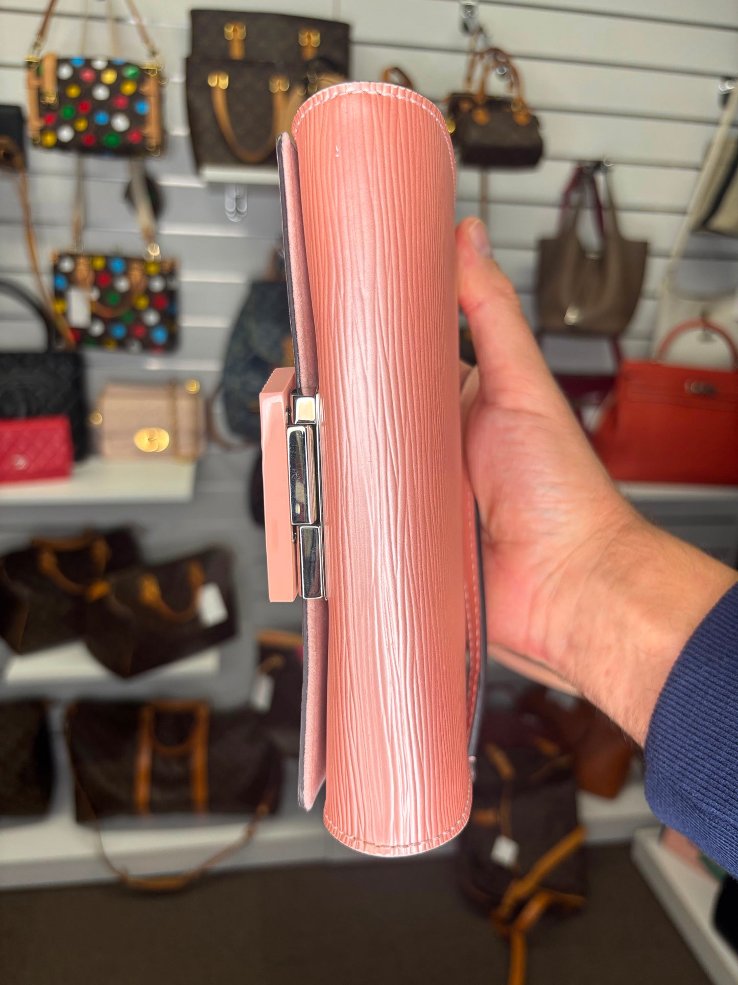 Louis Vuitton Powder Pink Epi Leather Louise Shoulder Bag