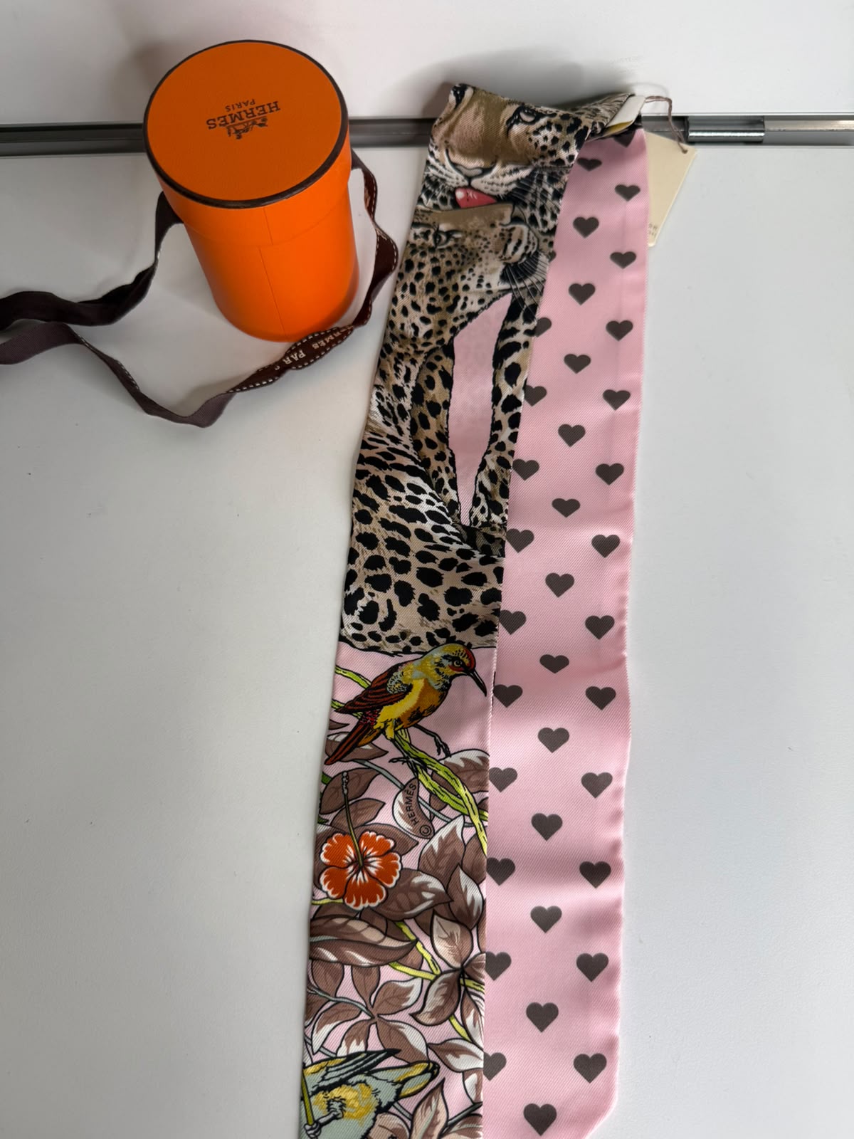 Hermes Jungle Love Love Twilly Scarf