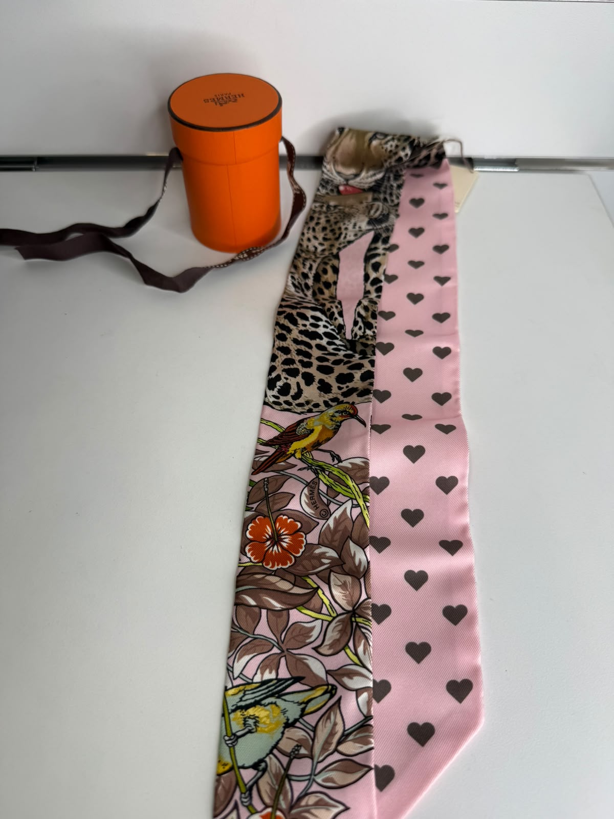 Hermes Jungle Love Love Twilly Scarf