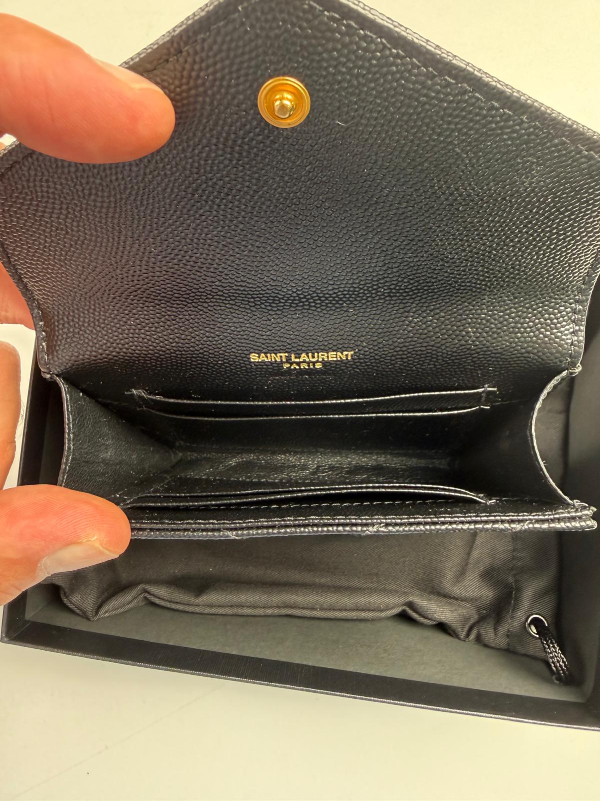 Saint Laurent Cassandre Matelassé Small Envelope Wallet (V253921)