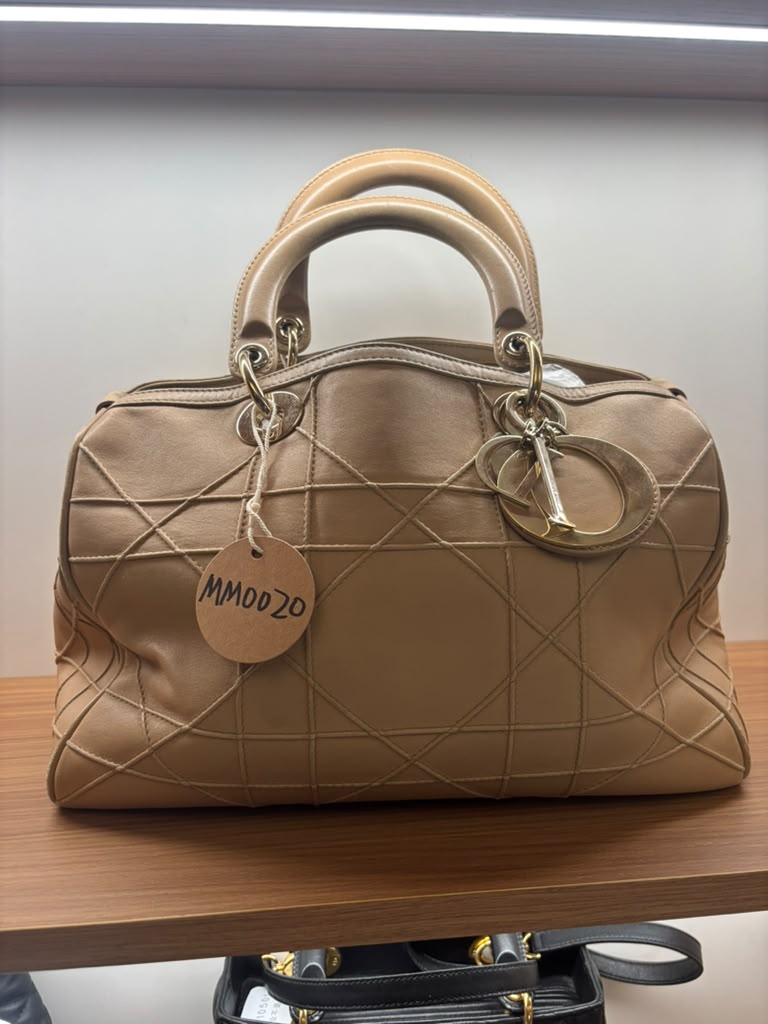 Dior Granville Polochon Bag, Beige (MM0020)