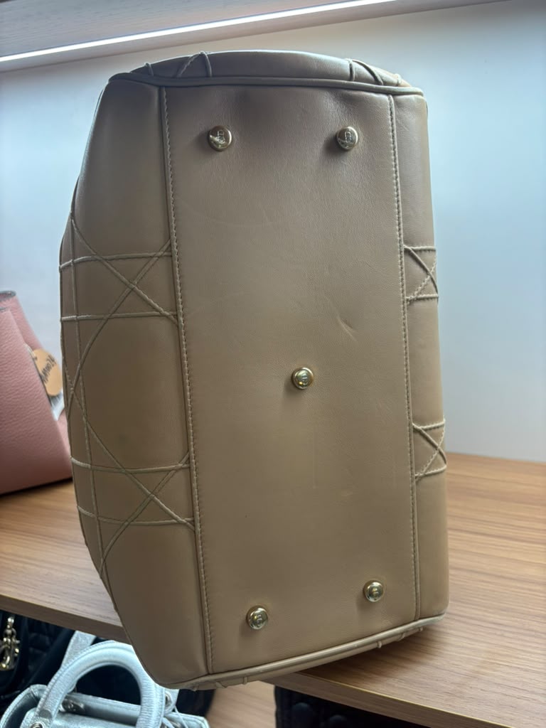 Dior Granville Polochon Bag, Beige (MM0020)