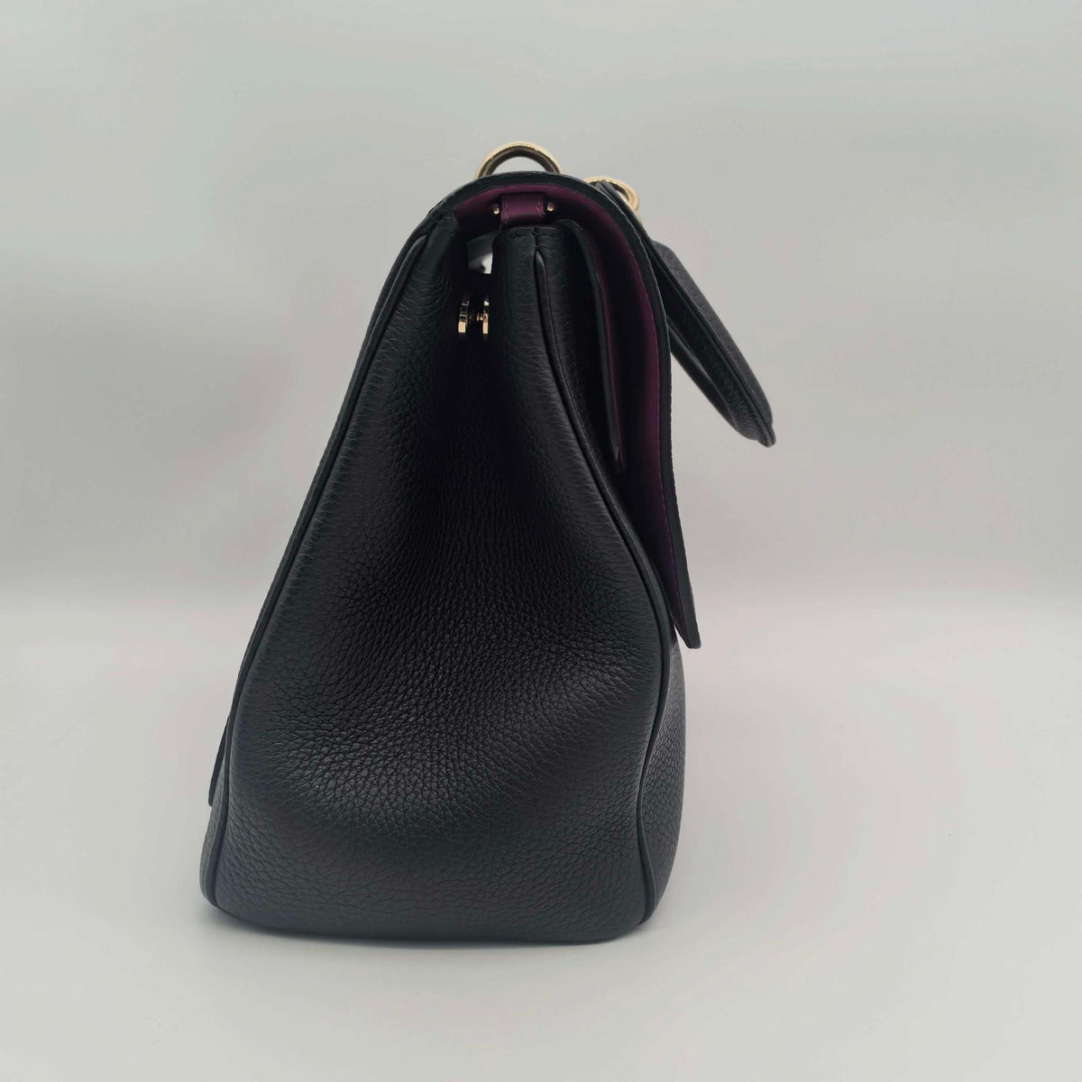 Dior Be Dior Flap Bag, Black Grained Calfskin (BL1724)