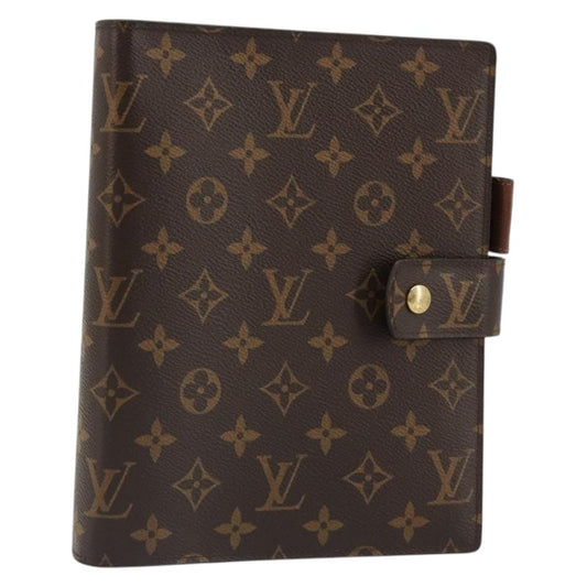 LOUIS VUITTON Monogram Agenda GM Day Planner Cover R20006 LV Auth ar13947
