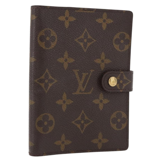 LOUIS VUITTON Monogram Agenda PM Day Planner Cover R20005 LV Auth BA12756