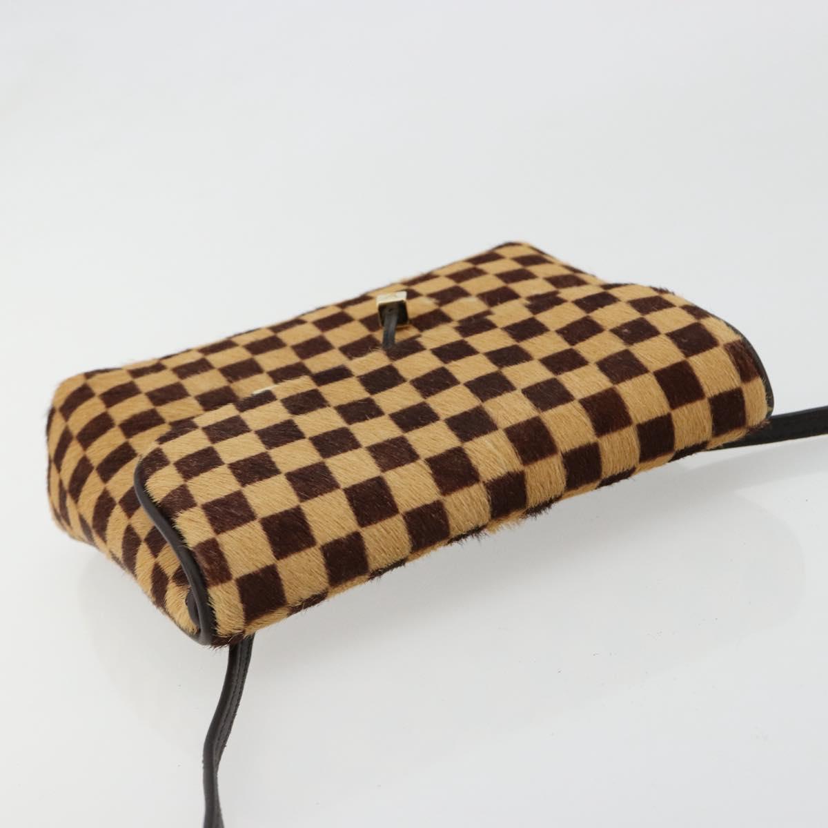 LOUIS VUITTON Damie sovage Gazelle Bag Harako leather Brown M92130 Auth BA13418