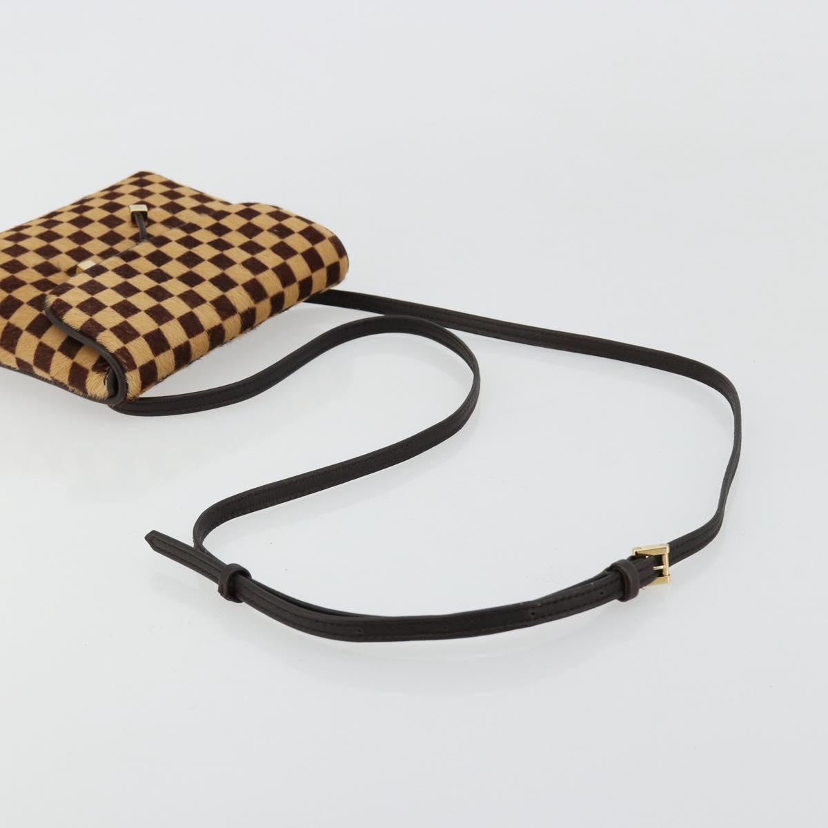 LOUIS VUITTON Damie sovage Gazelle Bag Harako leather Brown M92130 Auth BA13418