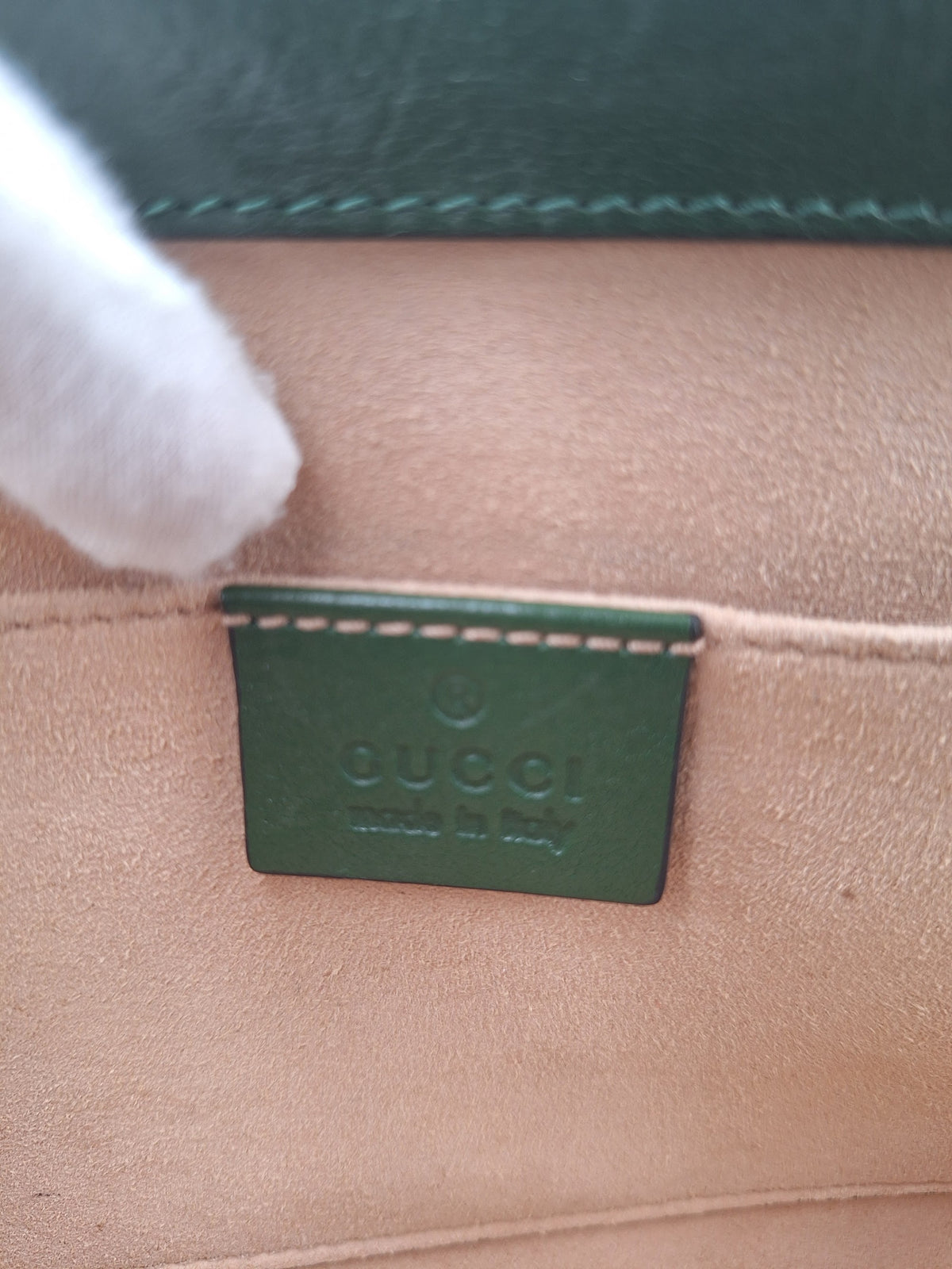 Gucci Ophidia Small Suede Shoulder Bag Orange Green