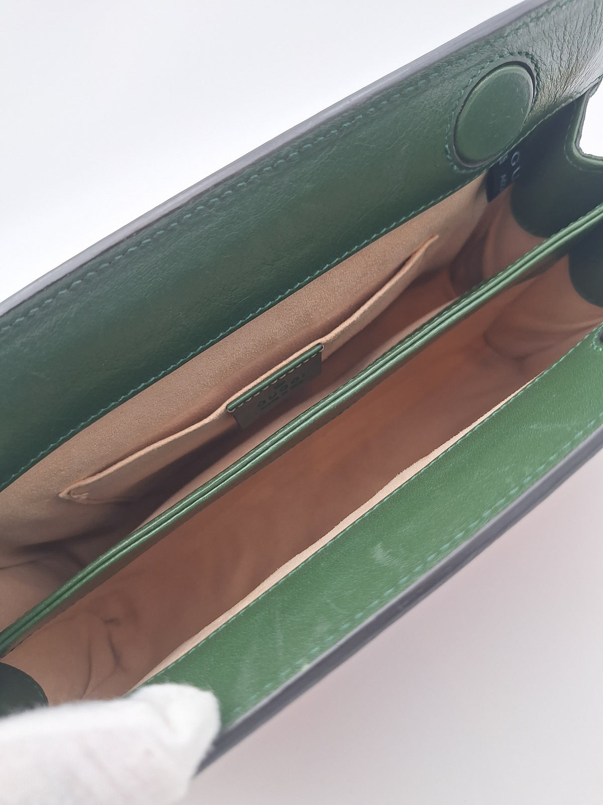 Gucci Ophidia Small Suede Shoulder Bag Orange Green