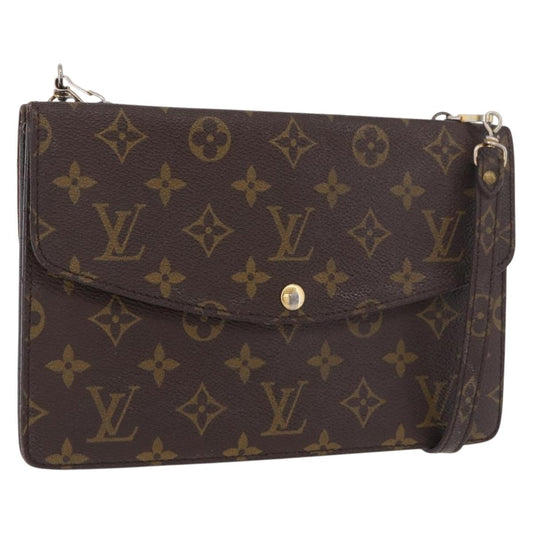 LOUIS VUITTON Monogram Double Rabat Shoulder Bag M51815 LV Auth hk3911