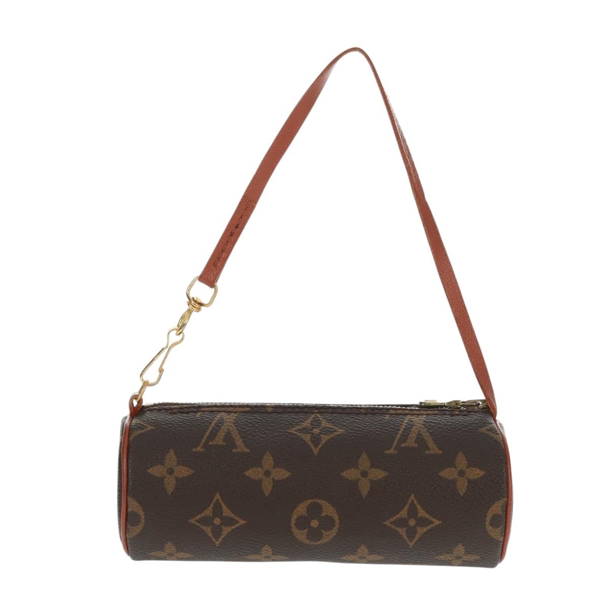 LOUIS VUITTON Monogram Papillon Pouch LV Auth ka1248