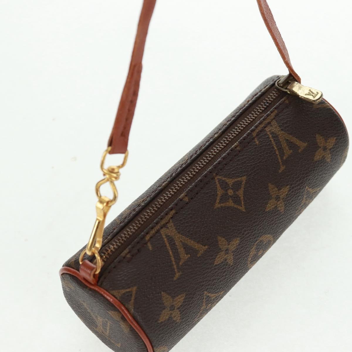 LOUIS VUITTON Monogram Papillon Pouch LV Auth ka1248