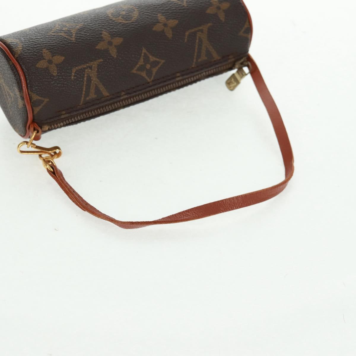 LOUIS VUITTON Monogram Papillon Pouch LV Auth ka1248