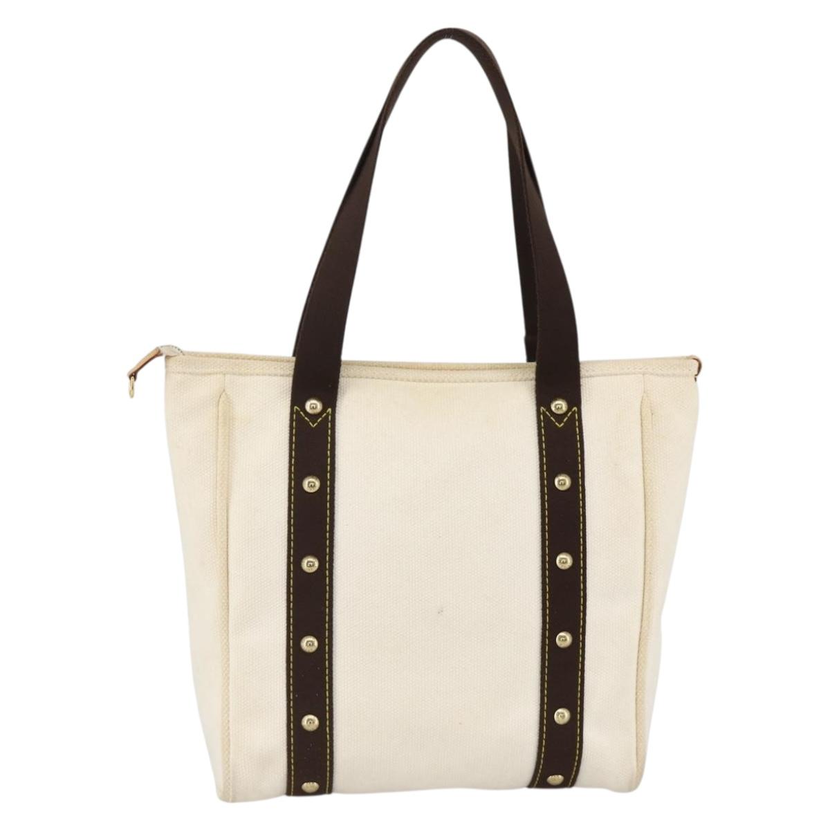 Louis Vuitton Antigua Cabas MM Tote Bag White