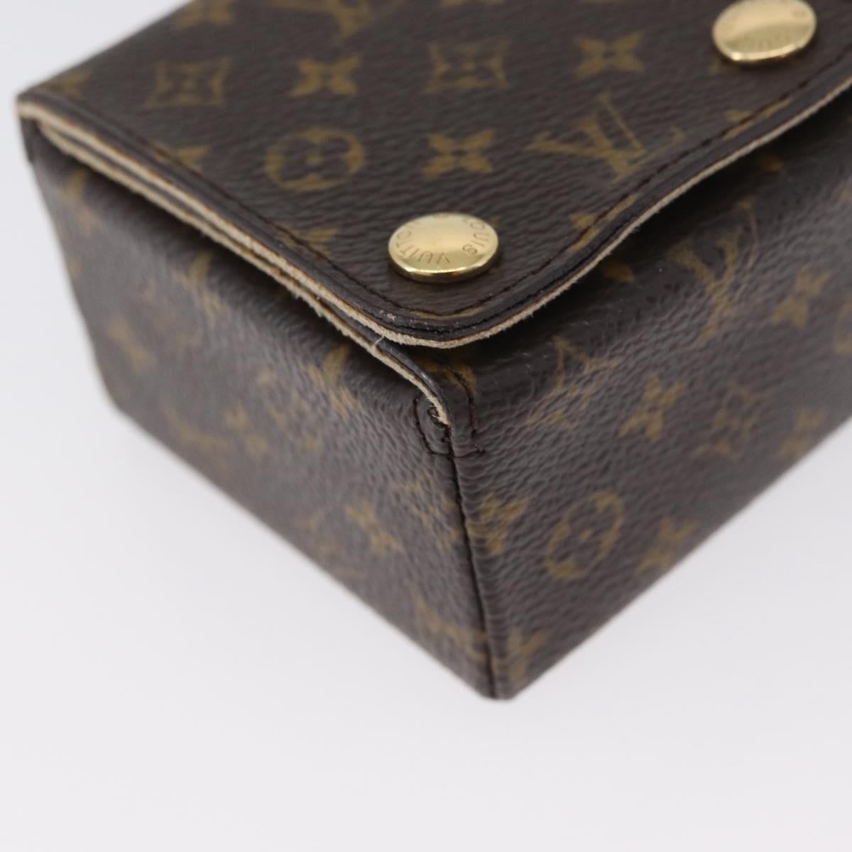 LOUIS VUITTON Monogram Jewelry case Jewelry Box LV Auth LNZ275