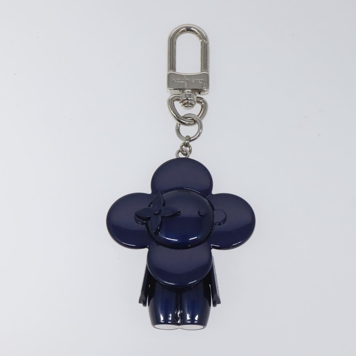 LOUIS VUITTON Bijoux Sac Vivienne Charm metal Navy M00483 LV Auth 114422
